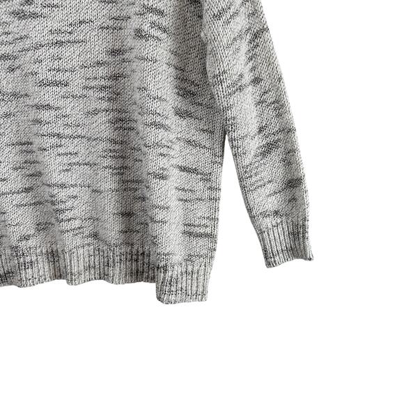 Alice + Olivia Knit Sweater Size S Gray Marled Round Neck Wool Blend Pullover - Picture 4 of 10